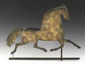 Black Hawk trotting horse weathervane 19th c