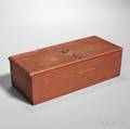 Shaker Dark Redstained Pine Rectangular Box
