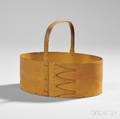 Shaker Yellowstained Pine and Maple Oval Carrier