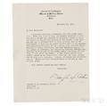 MacArthur Douglas A Typewritten Letter Signed 13 November 1936