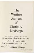 Lindbergh Charles 19021974 Wartime Journals Signed Copy