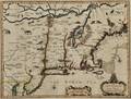 New England and New York Francis Lamb fl 16671701 A Map of New England and New York