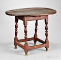 Redpainted Ovaltop Tavern Table