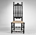 Blackpainted Bannisterback Side Chair