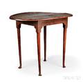 Redpainted Maple Ovaltop Tea Table