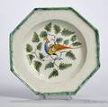 Octagonal Pearlware Plate