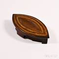 Mahogany Inlaid Cribbage BoardBox