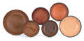 Six Pennsylvania redware platesbowls 19th c