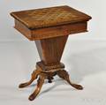 Rosewood Veneer Tunbridgeware Gaming Table