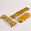 Three Brass Cribbage Boards