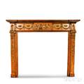 Adamsstyle Carved Pine Mantel