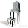 Art Decostyle Mirrored Vanity with Stool
