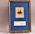 Framed Rear Admiral David G Farragut Autograph with Rank and Sentiment