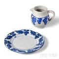 Dedham Pottery Grape Pattern Pitcher and Plate