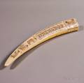 Scrimshawdecorated Walrus Tusk Cribbage Board