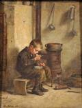 Pierre douard Frre French 18191886 A Pot of Porridge