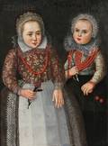 Dutch School 17th Century Portrait of Two Sisters
