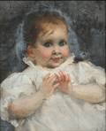 American School 19th20th Century Portrait Sketch of a Child thought to be Helena Rayner Drissel