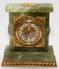 FRENCH BRONZEMOUNTED ONYX CLOCK