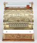 NATIONAL GILT BRONZE AND MARBLE CASH REGISTER