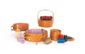 Collection of Shaker sewing baskets and accessories