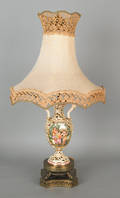 Capodimonte style table lamp
