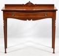 SHERATON STYLE MAHOGANY CONSOLE TABLE