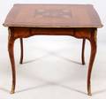 FRUITWOOD INLAID GAMES TABLE