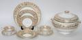 WEDGWOOD GOLD FLORENTINE PORCELAIN DINNER SET