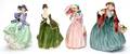 ROYAL DOULTON PORCELAIN FIGURES FOUR