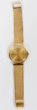 JUVENIA ITALIAN 18KT YELLOW GOLD GENTLEMANS WRISTWATCH