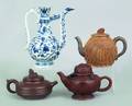Three Chinese pottery teapots