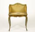 Petite Yellow  Green Painted Window BenchChair