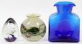 ART GLASS VASE PAPERWEIGHT  DECANTER
