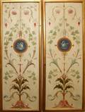 FLORENTINE INFLUENCE PAINTED PANELS PAIR