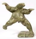 INUIT CARVED STONE DANCING BEAR