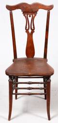 MAHOGANY SIDE CHAIR LATE 19TH C