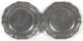 GERMAN PEWTER PLATES TWO