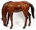 LEATHER HORSE SCULPTURE
