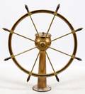 BRASS SHIP WHEEL