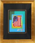 PETER MAX ORIGINAL ACRYLIC MIXED MEDIA