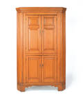 Pennsylvania pine one piece corner cupboard