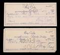 BING CROSBY HANDWRITTEN AND SIGNED CHECKS