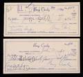 BING CROSBY HANDWRITTEN AND SIGNED CHECKS