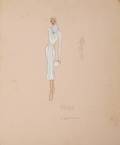 NATALIE WOOD DRESS DESIGN SKETCH BY SHOUP