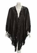 ANN WILSON LAISE ADZER LEATHER CAPE