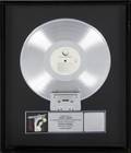 VISION QUEST PLATINUM RECORD AWARD