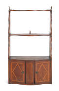 Dutch walnut hanging shelf late 18th c