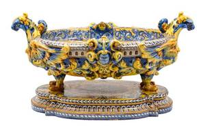 A Large Spanish Majolica Cistern