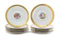 A Set of Ten Royal Copenhagen Porcelain Salad Plates